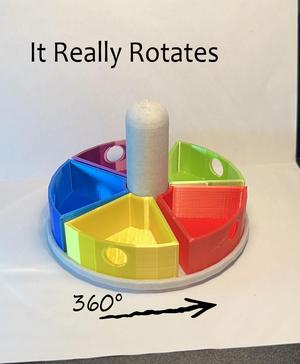 Rotating craft caddy