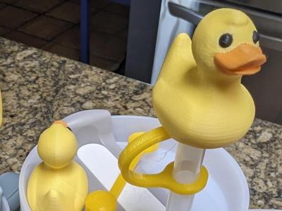 Rubber Duck straw cap for Stanley tumbler