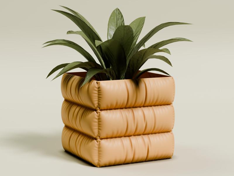 Cloth Plant Pot - Feeling Quilted (Free Com. Lic.)