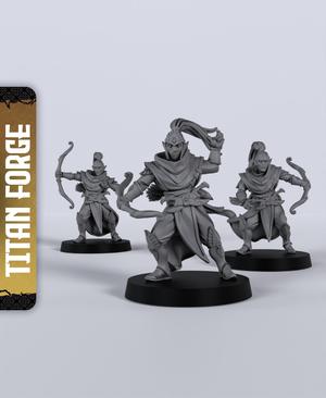Highborne Archers - With Free Dragon Warhammer - 5e DnD Inspired for RPG and Wargamers