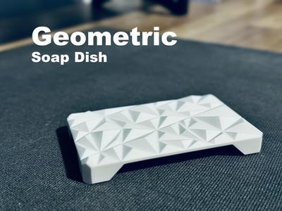 Modern Soap Dish/Tray - Geometric Triangles