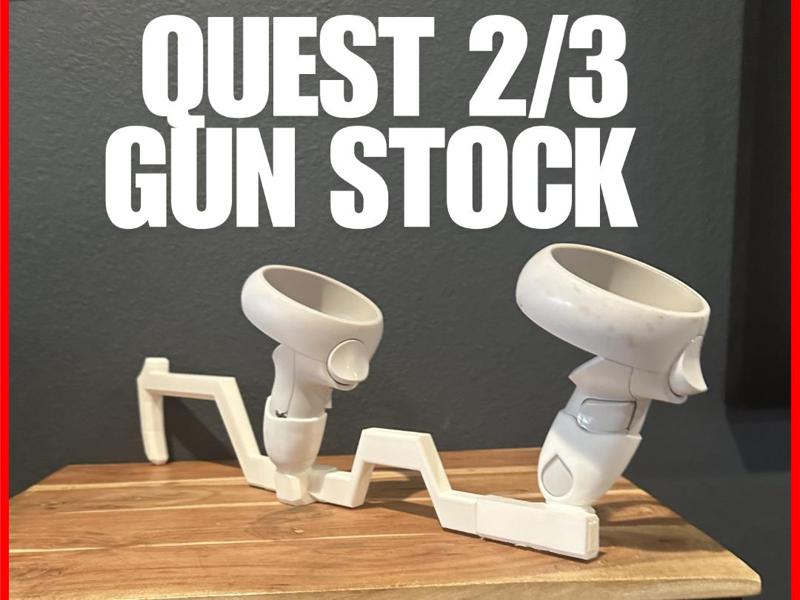 Quest 2/3 Gun Stock - Fully Printable