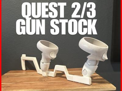 Quest 2/3 Gun Stock - Fully Printable