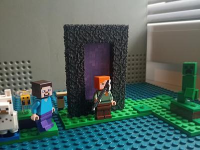 Minecraft L*EGO brick nether portal