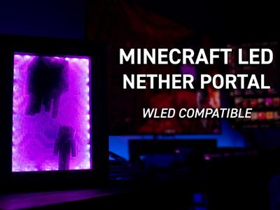 Minecraft Nether Portal LED Lamp (WLED Compatible)