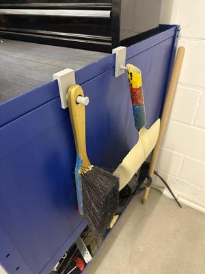 Hand shovel and hand broom holder