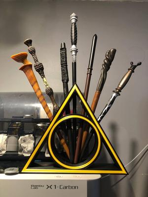 deathly hallows 7 wand holder Harry Potter Support baguette reliques de la mort