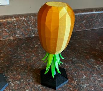 Stand to Hold Low Poly Pineapple by Print Ninja