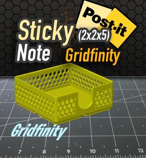 Hex Sticky Note Gridfinity 2x2x5