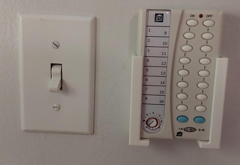 X10 HR12A PalmPad Remote Control Wall Mount