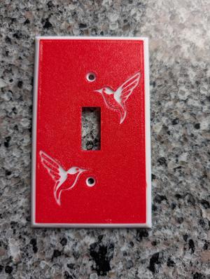 Hummingbird switch plate