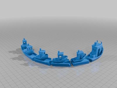 Benchy with a train tail 