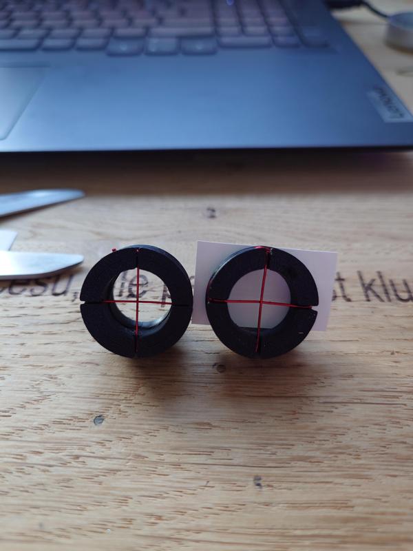 Laser path calibration device