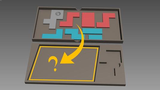 A dead fish and a SOS - 2d packing puzzle by Simon Mesnard