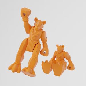 African Wild Dog – Animal Warriors (Print-in-place) - 3D Toy Zone