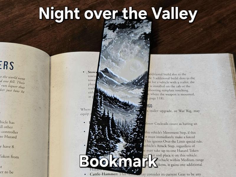 Night over the Valley - Bookmark