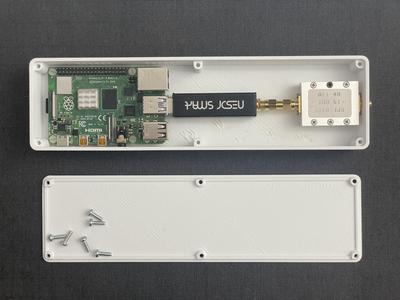 ADS-B receiver case for Raspberry Pi 4B + RTL-SDR + filter