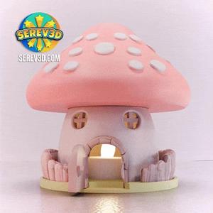 Mushroom House - Modular Fairy Cottage Display - No Supports 3D Print STL/3MF