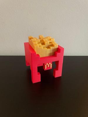 Minecraft McDonalds Fry Helmet Toy Collectable