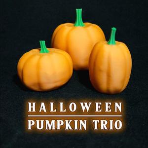 Decorative Seasonal Holiday Pumpkin Trio [ Halloween 2024 ]