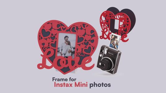 2-color frame "Love" for Instax Mini photo