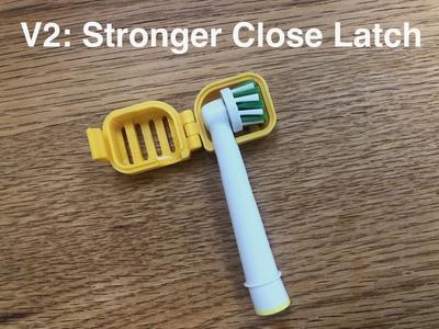 OralB Toothbrush Head Case - Strengthened Close Latch - Easy Print in place