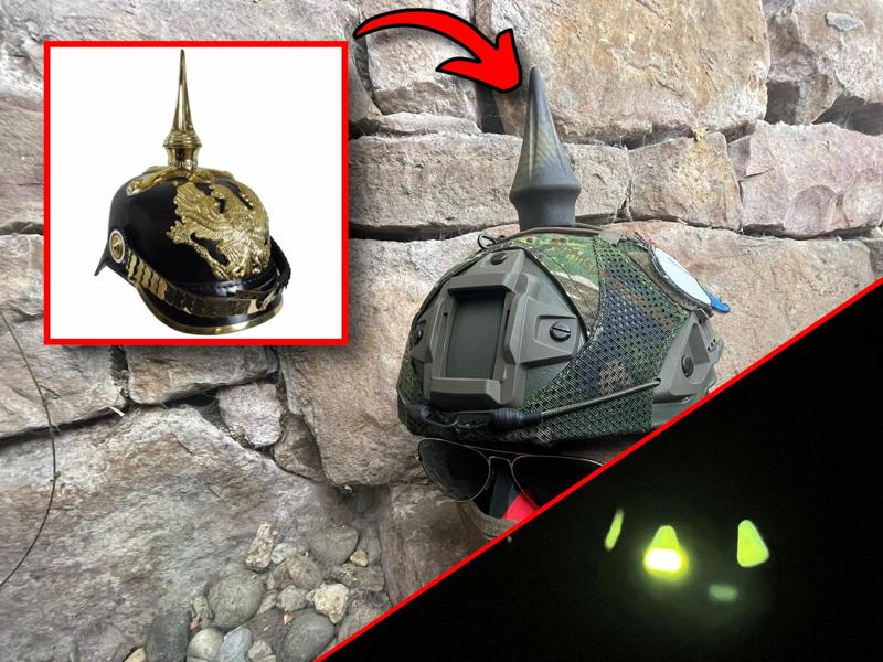 Tactical Helmet Spike with secret compartment