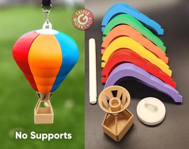 Hanging Hot Air Balloon - No Supports