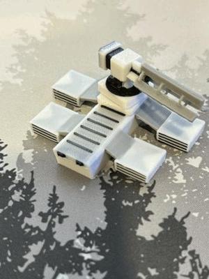 Hover Tank W/ Plasma Cannon Fidget (ROTATES)
