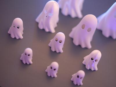 Mini Ghost Family