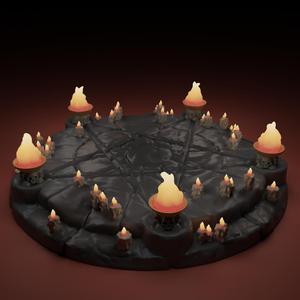 Pentagon Demon Vampire Base (60mm Dia)