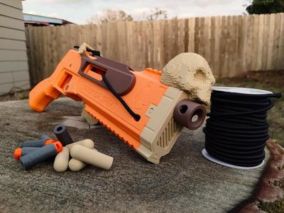 Break Action Halloween Toy Blaster w/ Skull Sight