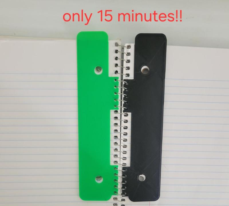 Snap-On Notebook Bookmark v2 (Binder Compatible)