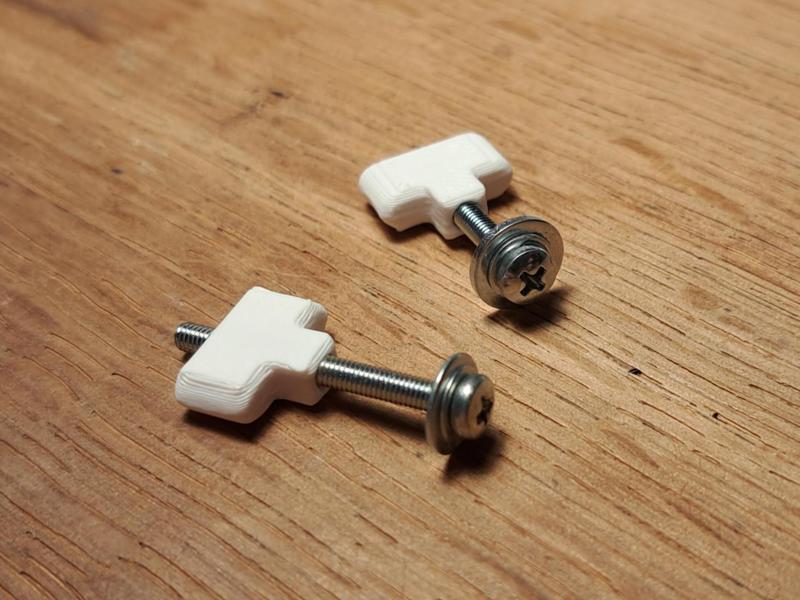 Lock Nut for hanging on IKEA SKADIS 
