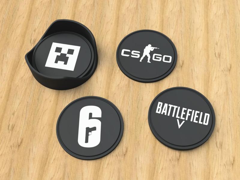 Gaming Coasters with holder