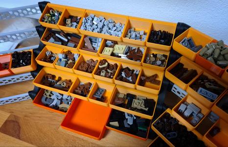 Modular box system (sorting and storage)
