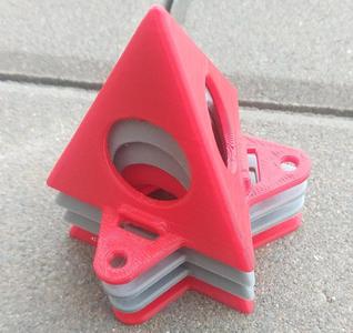 Triangular stand for painting wood