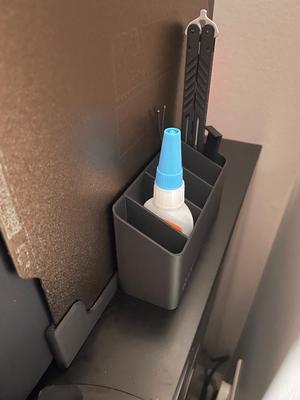 P1S side build plate holder with tool bin