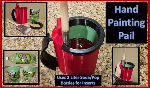 Hand Painting Pail!! Uses 2 Liter Pop/Soda Bottles