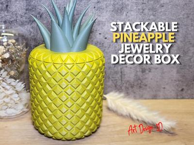 Stackable Pineapple Jewelry Decor Box