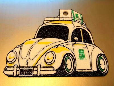 vw beetle keychain