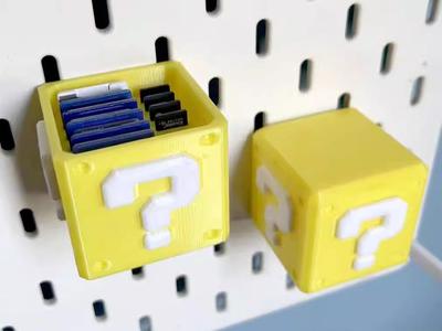 IKEA Skadis Mario question box for SD and TF cards