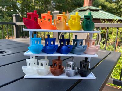 3&4 level display shelves for small prints