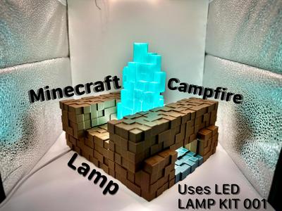 Minecraft Campfire Lamp (Using Lamp LED Kit 001)