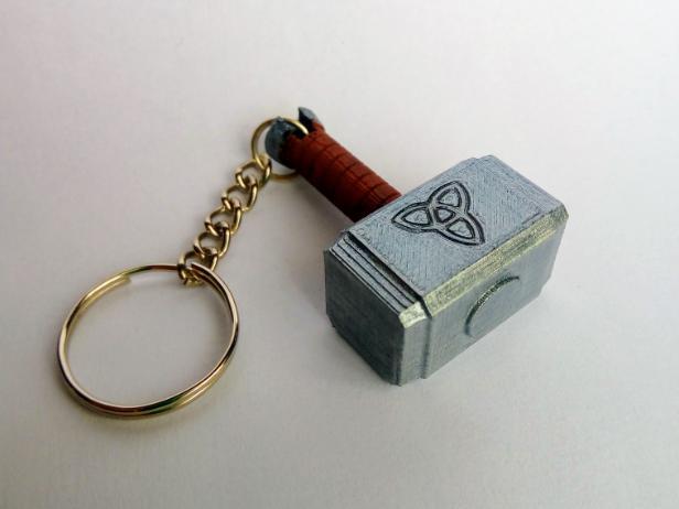 Thor hammer keychain