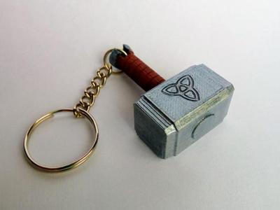Thor hammer keychain