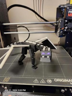 mini 13 ender dragon on a kit card