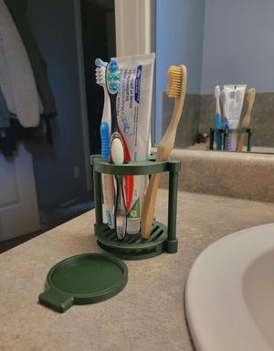 Easy to Clean Tooth Brush Holder Removable Tray