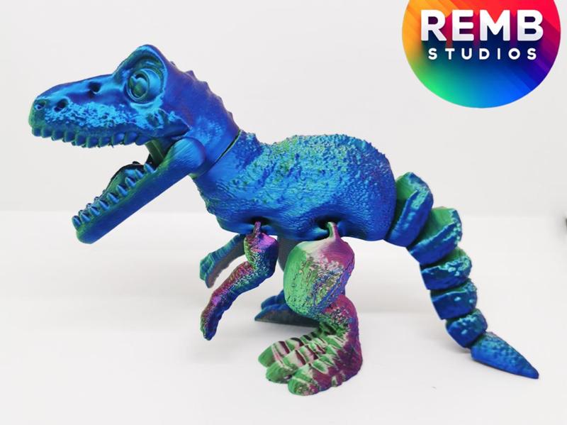 Flexi T-Rex Dinosaur | Articulated Trex NO support