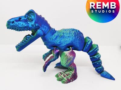 Flexi T-Rex Dinosaur | Articulated Trex NO support